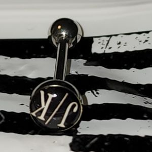14g J/K just kidding jk tongue ring